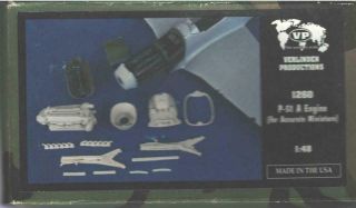 1/48 Verlinden P - 51a Engine Update Detail Set Resin Kit For Accurate Mini 1260
