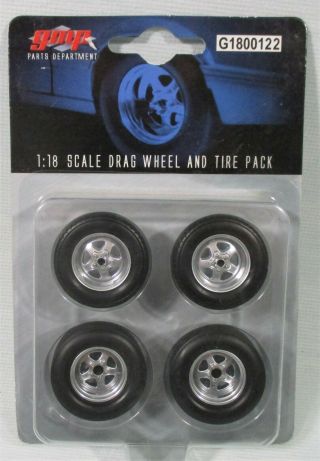Gmp Weld Pro Star Mag Wheel Tire Set American Muscle 1/18 Parts 1800122
