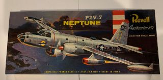 Vintage 1955 Revell Lockheed P2v - 7 Neptune (box And Parts Only. )