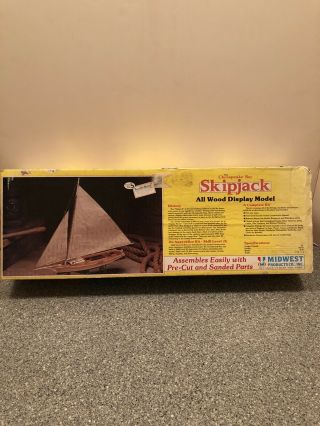 Vintage Chesapeake Bay Skipjack Wood Boat Model Kit 971