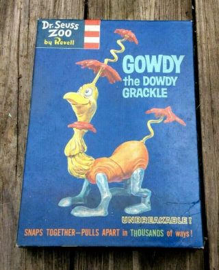Dr.  Seuss Zoo By Revell Gowdy The Dowdy Crackle 1959 Model Box Only