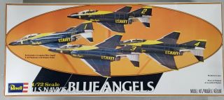 Revell 1:72 Blue Angels U.  S.  Navy Team Of 4 Jets Vintage Model Kit
