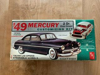 Vintage Amt Model Car Kit 1949 Mercury 2 Door Club Coupe
