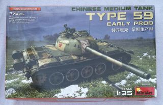 Miniart 37026 1:35 Type 59 Early Prod Chinese Medium Tank