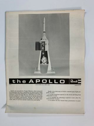 Vintage Revell Apollo Lunar Spacecraft 1/48 1967 H - 1838:600