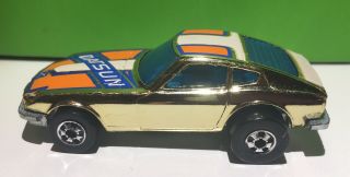 1976 Hot Wheels Blackwall Gold Datsun Z Whiz Golden Machine Hong Kong 240z