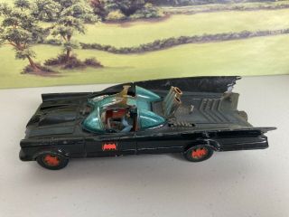 Vintage Corgi Toys Batmobile With Red Hubs And Batman Figure