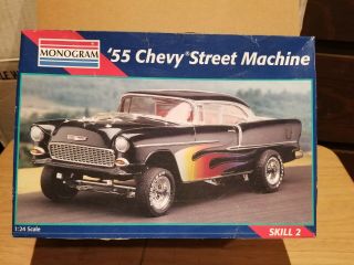 2211 Monogram 1955 Chevy Street Machine Series 1/24 Model Kit