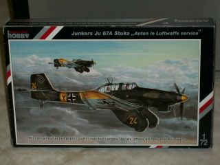 Special Hobby 1/72 Scale Junkers Ju 87a Stuka " Anton In Luftwaffe Service "