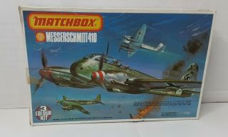 Vintage Matchbox Window Box Pk - 113 1:72 Scale Messerschmitt Me 410.  A2/u4 3colour