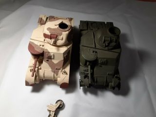 2 Constructed And Painted M3 Lee Grant Tanks 1/35 Tamiya (one Is 8th Army)