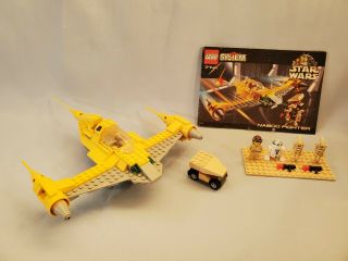 Lego Star Wars 7141 Naboo Fighter - Complete,  Instructions,  Phantom Menace 1999