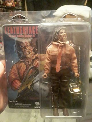 Leatherface The Texas Chainsaw Massacre Part 3 8 " Inch Clothed Figure Neca 2017