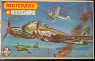 Vintage Matchbox Window Box Pk - 113 1:72 Scale Messerschmitt Me 410.  A2/u4