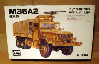 Afv Club 1/35 M35a2 6x6 2 - 1/2 Ton U.  S.  Army Cargo Truck Highly Detailed Af3504