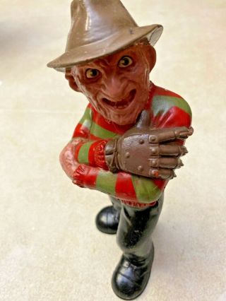 Vtg 1989 Nightmare On Elm Street Freddy Krueger Rubber Figure Rare Mbc