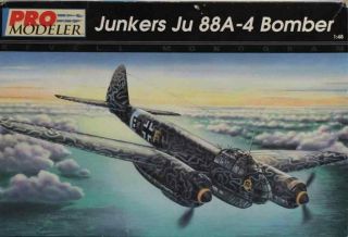Pro Modeler Revell Monogram 1:48 Junkers Ju - 88 A - 4 Bomber Plastic Kit 5948u