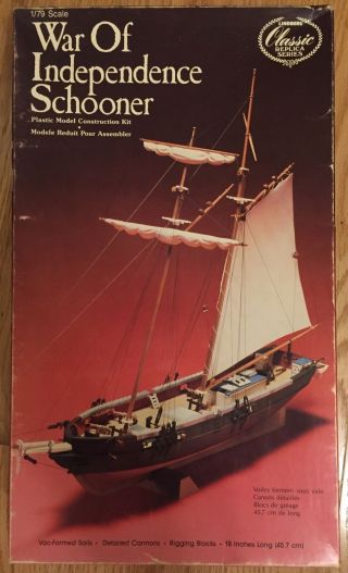 1/79 Lindberg War Of Independence Schooner Model Kit