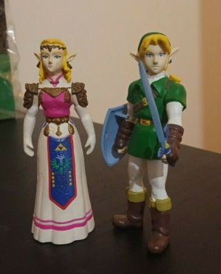 Legend Of Zelda Bd&a Link And Princess Zelda Action Figures