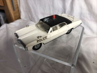 Vintage Dinky Toys Pontiac Parisienne Usa Police Car White Made In England
