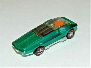 Vintage 1969 Mattel Redline Hot Wheels Whip Creamer Green Metallic Ex.  To N.  M.