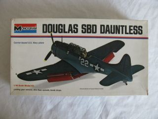 Monogram 1/48 Douglas Sbd Dauntless Carrier - Based Us Navy Airplane 6830 Nib