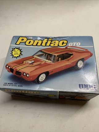 Vintage Mpc 1970 Pontiac Gto 1/25 Plastic Model Muscle Car Kit Part 6281