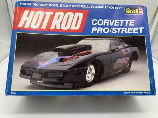 Revell Hot Rod Pro Street Corvette Drag Car Model Kit Complete 1:25 7157