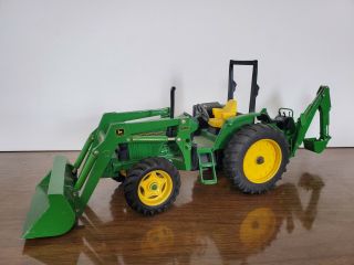 Ertl 1/16th John Deere 6400 Tractor With Loader And Backhoe