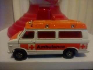 Corgi Chevrolet Van Ambulance Diecast Toy Car Vintage,  Attendant / Stretcher
