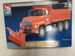 Amt Ertl 1:25 Scale Ford Snowplow 31820 Open Box/ Parts.