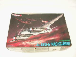 1/48 Dml Dragon German Ww2 Ju88g - 6 Nachtjager Plastic Model Kit 5509 Complete