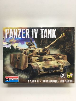 Monogram 1/32 Scale Panzer Iv Medium German Tank Open Box