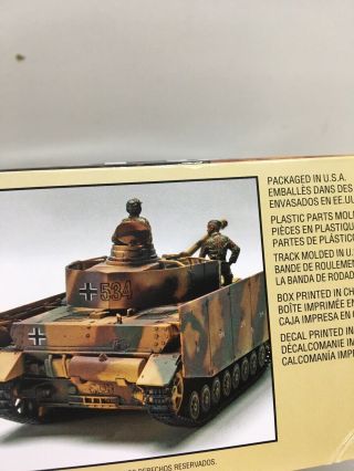Monogram 1/32 Scale Panzer IV Medium German Tank OPEN BOX 3