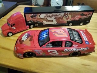 2000 Dale Earnhardt Sr Taz Car 1/24 Scale And Hauler 1/64 Scale Limited Edition