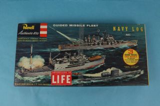 Vintage 1955 Revell Guided Missile Fleet Military Model Navy Kit Box Only