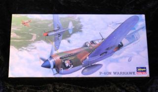 P - 40n Warhawk Hasegawa Aircraft Model Kit In 1/72 Scale Plus Upgrade Kit
