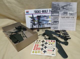 Vintage Monogram Focke - Wulf Fw190 1/48 Scale Model Kit,  Unassembled