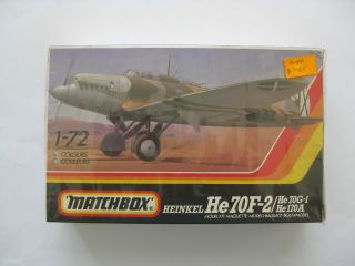1|72 Model Plane Heinkel He 70f - 2/ He70g - 1 He 170a Matchbox D12 - 2954