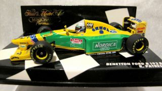 Ricardo Patrese Minichamps 1993 Benetton Ford B 193b Camel Formula 1 1:43 1/43