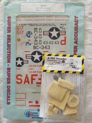 Cutting Edge 1/48 48022 A - 26 Correction Set W/ Superscale 48 - 472 Decals