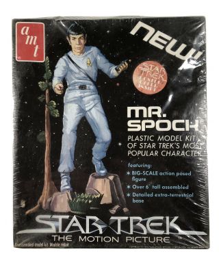 Star Trek The Motion Picture Vintage Mr.  Spock Plastic Model Kit 1979 Amt