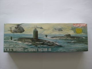 1|700 Model Ship H.  M.  S.  Revenge Vs Soviet Victor Iii Dragon D12 - 754