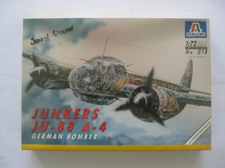1|72 Model Plane Junkers Ju - 88 A - 4 German Bomber Italeri D12 - 386