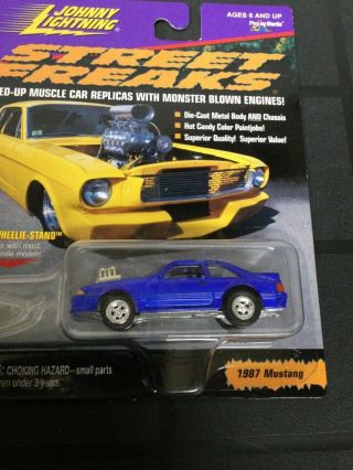 Johnny Lightning Street Freaks 1987 Mustang 5.  0 Blue