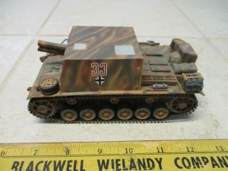 Vtg Plastic Model Kit Tamiya 1/35 1971 German Panzer Tank Painted Built