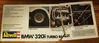Revell BMW 321iTurbo Rally 1:25 scale Vintage (1981) model kit 2