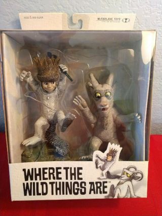 Nib Where The Wild Things Are Max And Goat Boy Action Figures 2000 Mcfarlane Toy