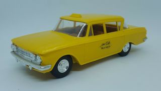 Vintage Dealer Promo Model Car 1962 Amc Rambler Classic Taxi Yellow Cab