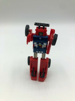 Challenge Of The Gobots Complete Small Foot Red Truck With Rollers And Grille